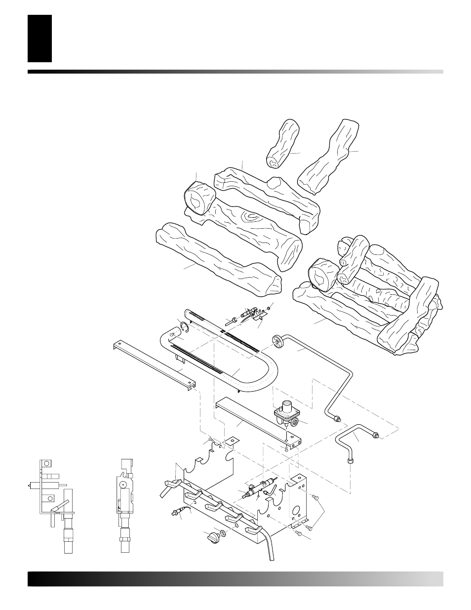 Illustrated parts breakdown, Variable manually-controlled flame-max, 20 - ods pilot (propane/lp) | Desa FLAME-MAX LAME-MAX Golden Oak User Manual | Page 34 / 48