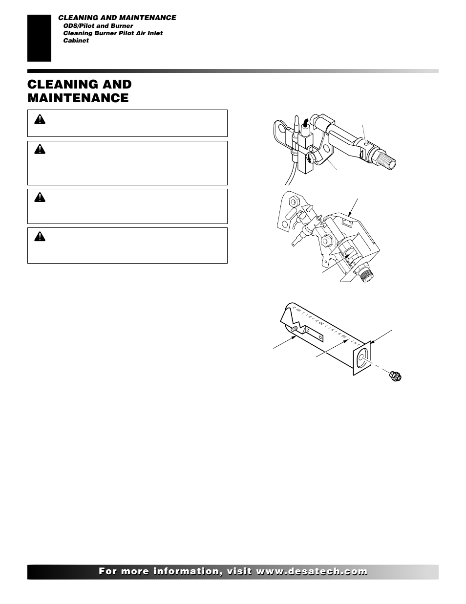 Cleaning and maintenance | Desa REM10PT RH10PT User Manual | Page 12 / 22