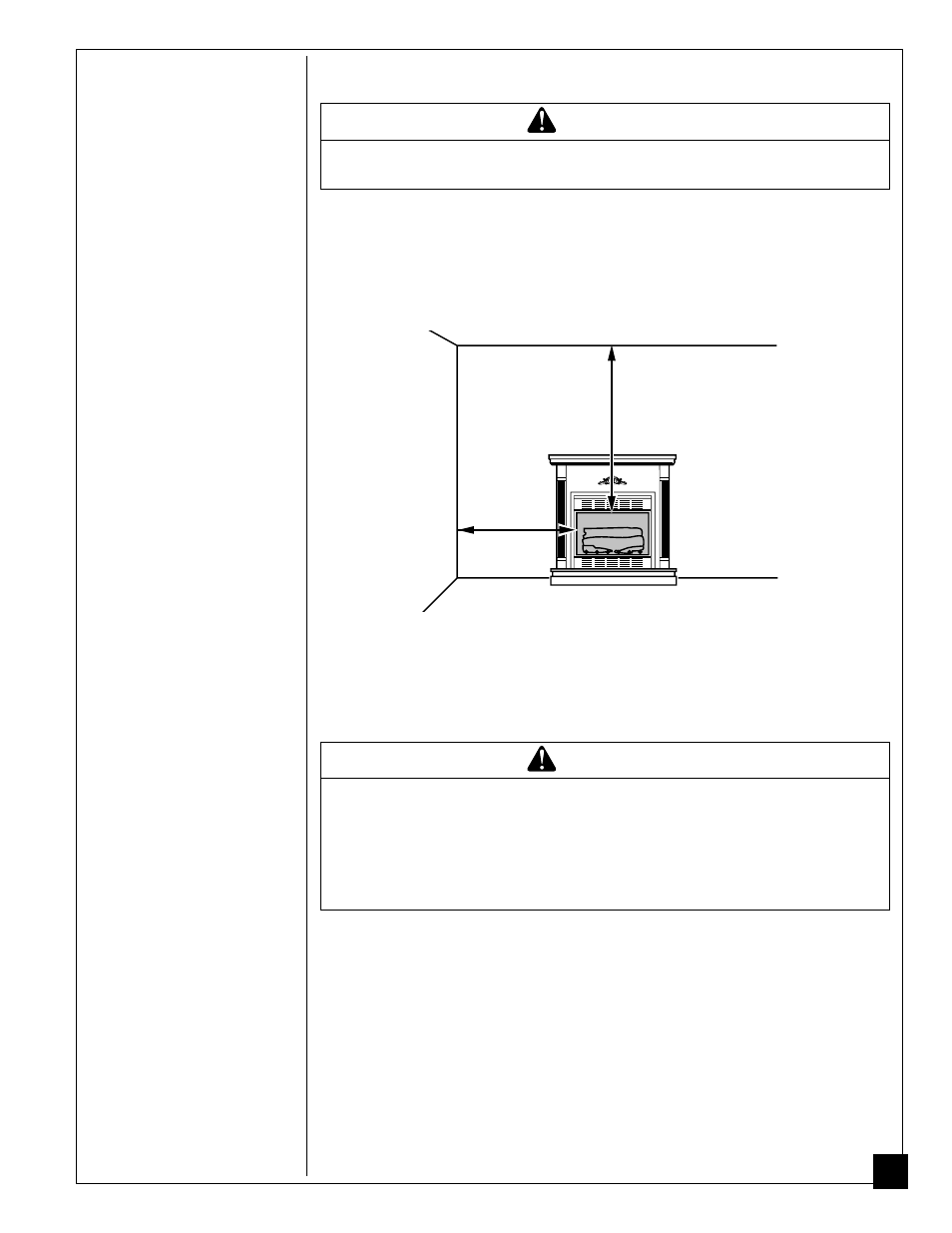 Installing, Warning | Desa CGF280PT User Manual | Page 11 / 40