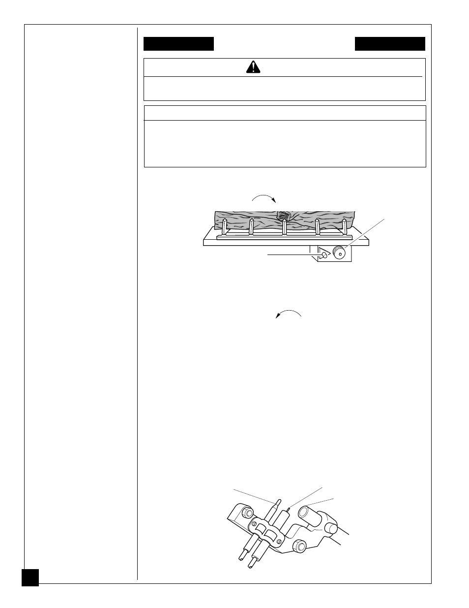 Operating fireplace, Warning, Notice | Lighting instructions, Thermostat- controlled model | Desa CGF280PT User Manual | Page 22 / 40