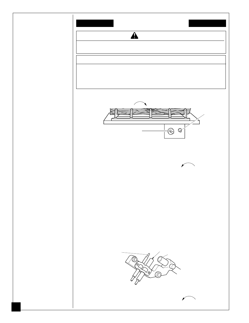 Operating fireplace, Warning, Notice | Lighting instructions, Variable manually controlled model, Continued | Desa CGF280PT User Manual | Page 24 / 40