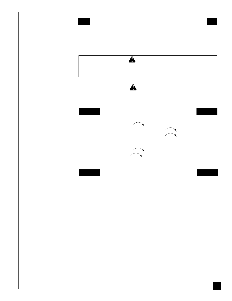 Operating fireplace, Warning, Caution | Variable manual control operation, Manual lighting procedure, Variable manually controlled model | Desa CGF280PT User Manual | Page 25 / 40