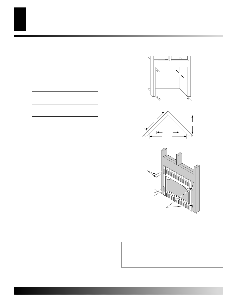 Installation, Continued, Built-in fireplace installation | Mantel clearances for built-in installation | Desa EFS33PR User Manual | Page 10 / 34