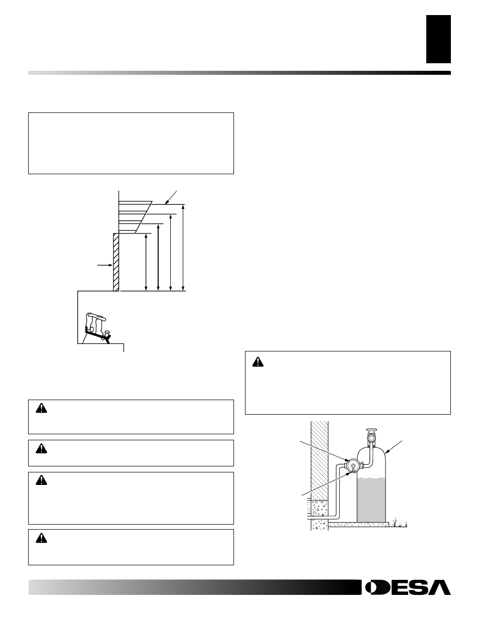 Installation, Continued | Desa EFS33PR User Manual | Page 11 / 34