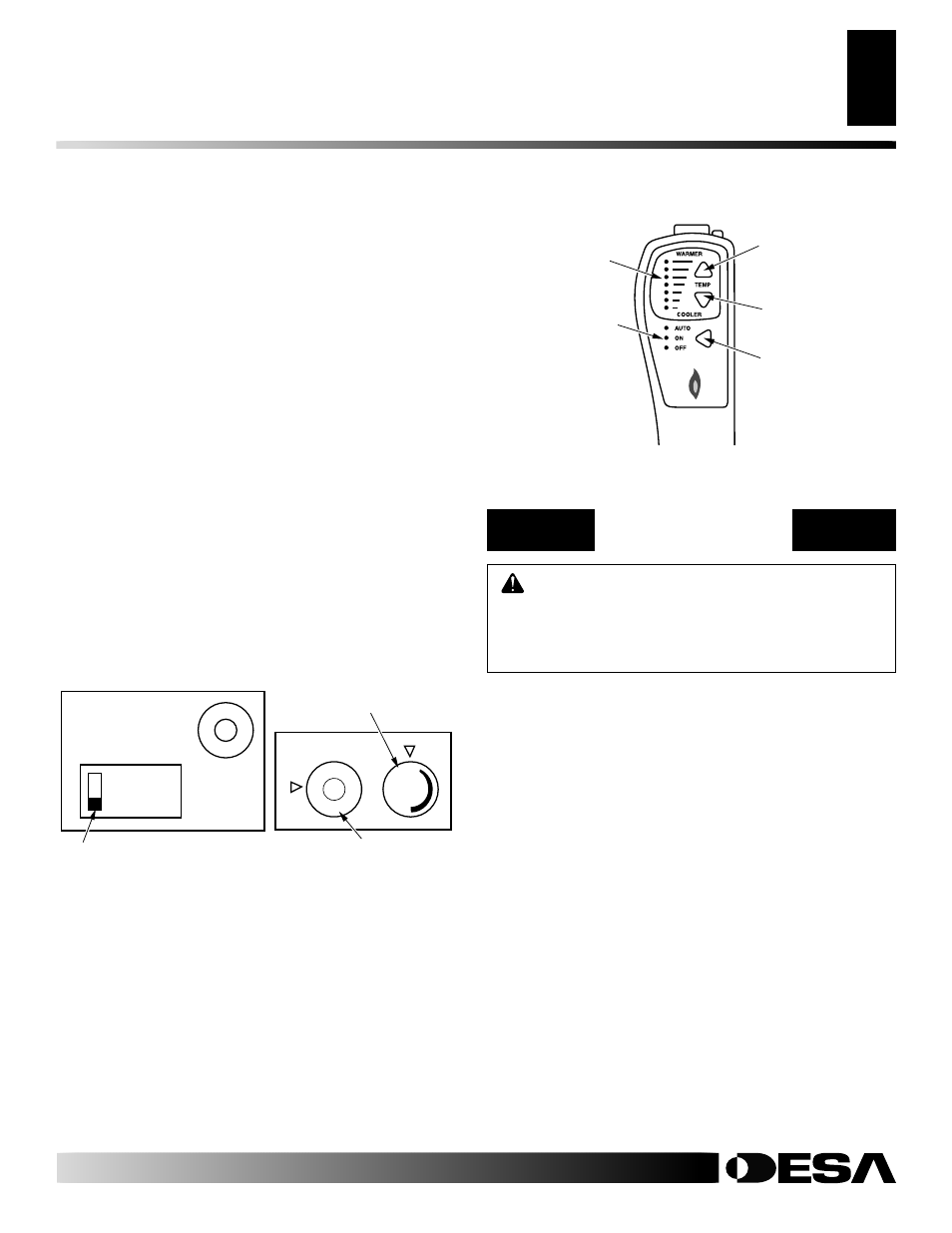 Operating fireplace, Continued, Optional blower operation | Desa EFS33PR User Manual | Page 17 / 34