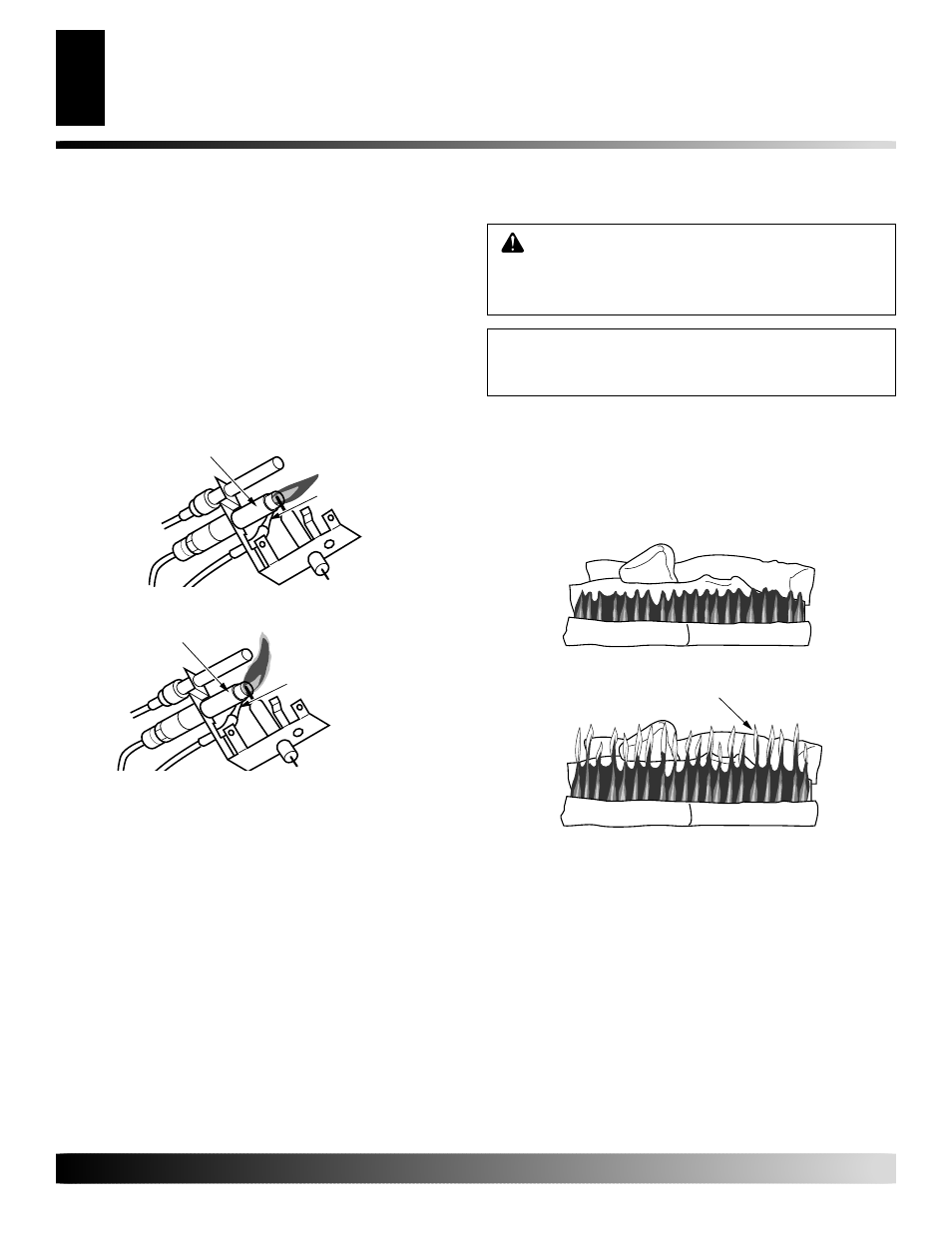 Inspecting burners | Desa EFS33PR User Manual | Page 18 / 34