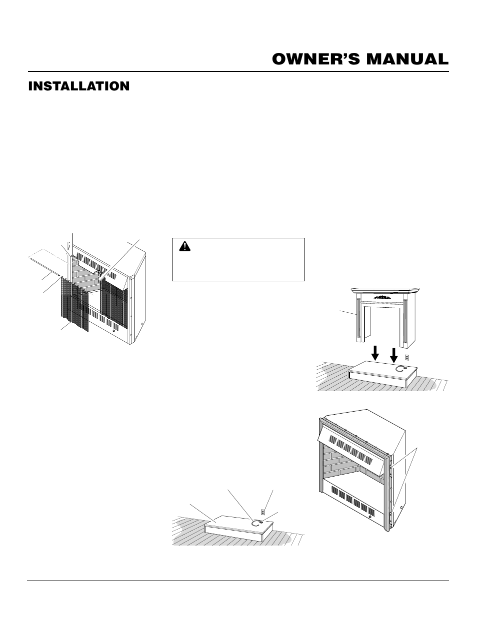 Owner’s manual, Installation, Continued | Desa CGFB32C User Manual | Page 9 / 14