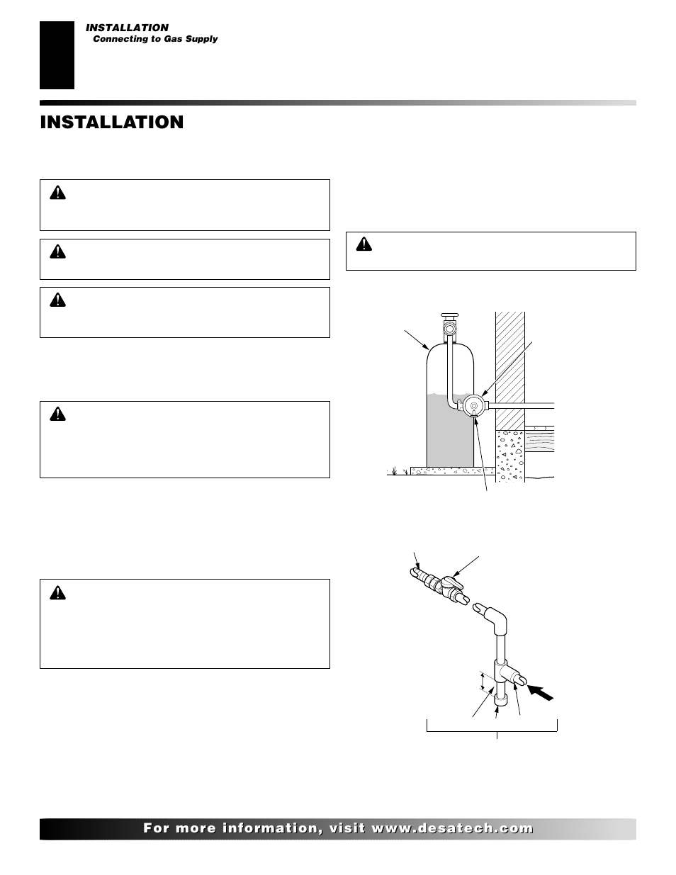 Installation, Continued | Desa FDCFTN User Manual | Page 14 / 42