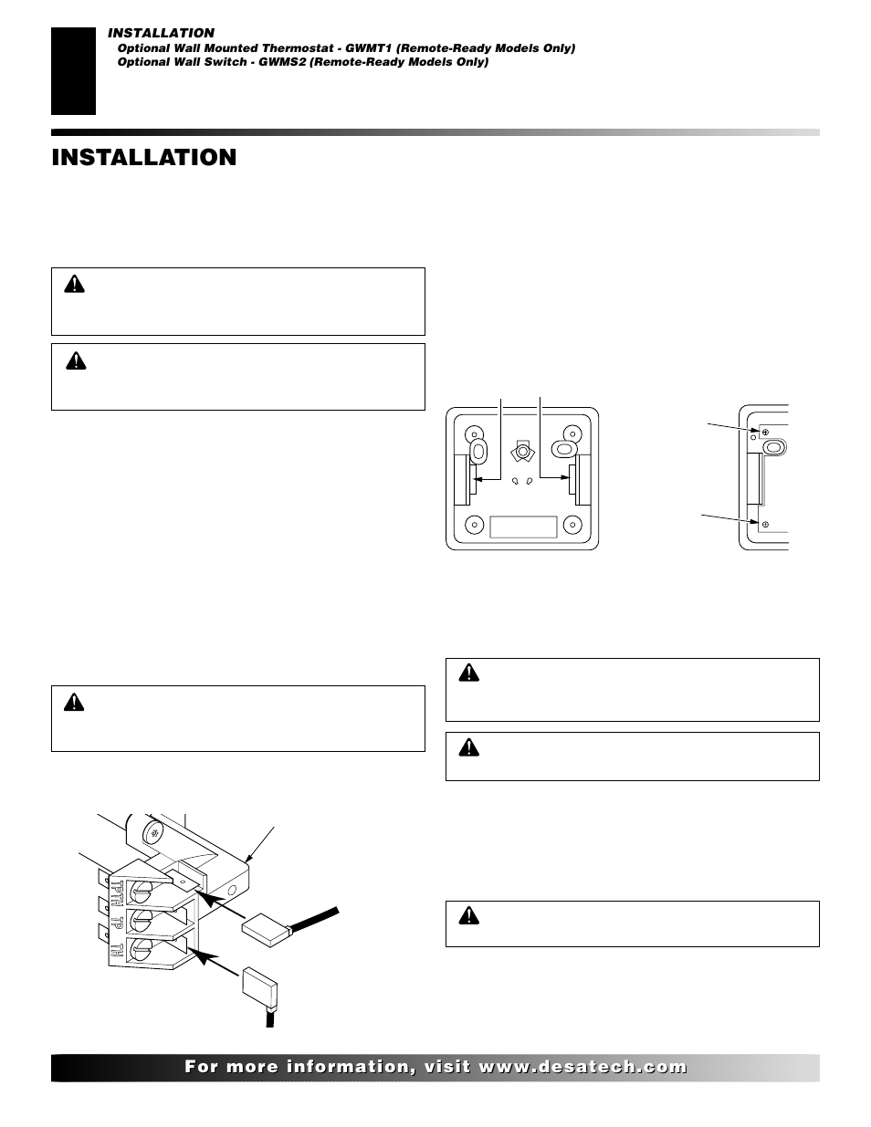 Installation, Continued | Desa FDCFTN User Manual | Page 18 / 42