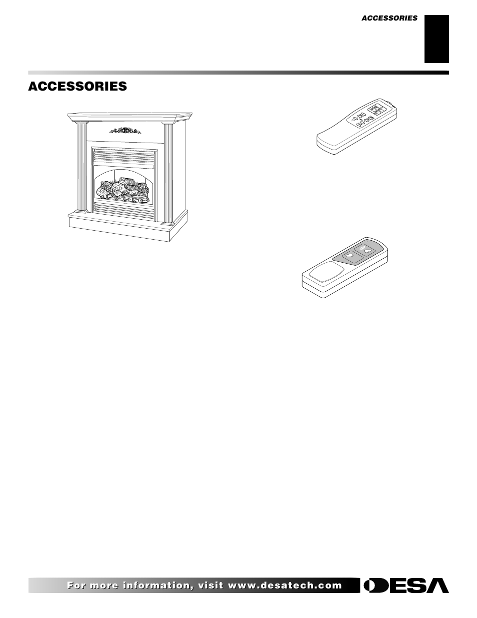 Accessories | Desa FDCFTN User Manual | Page 37 / 42