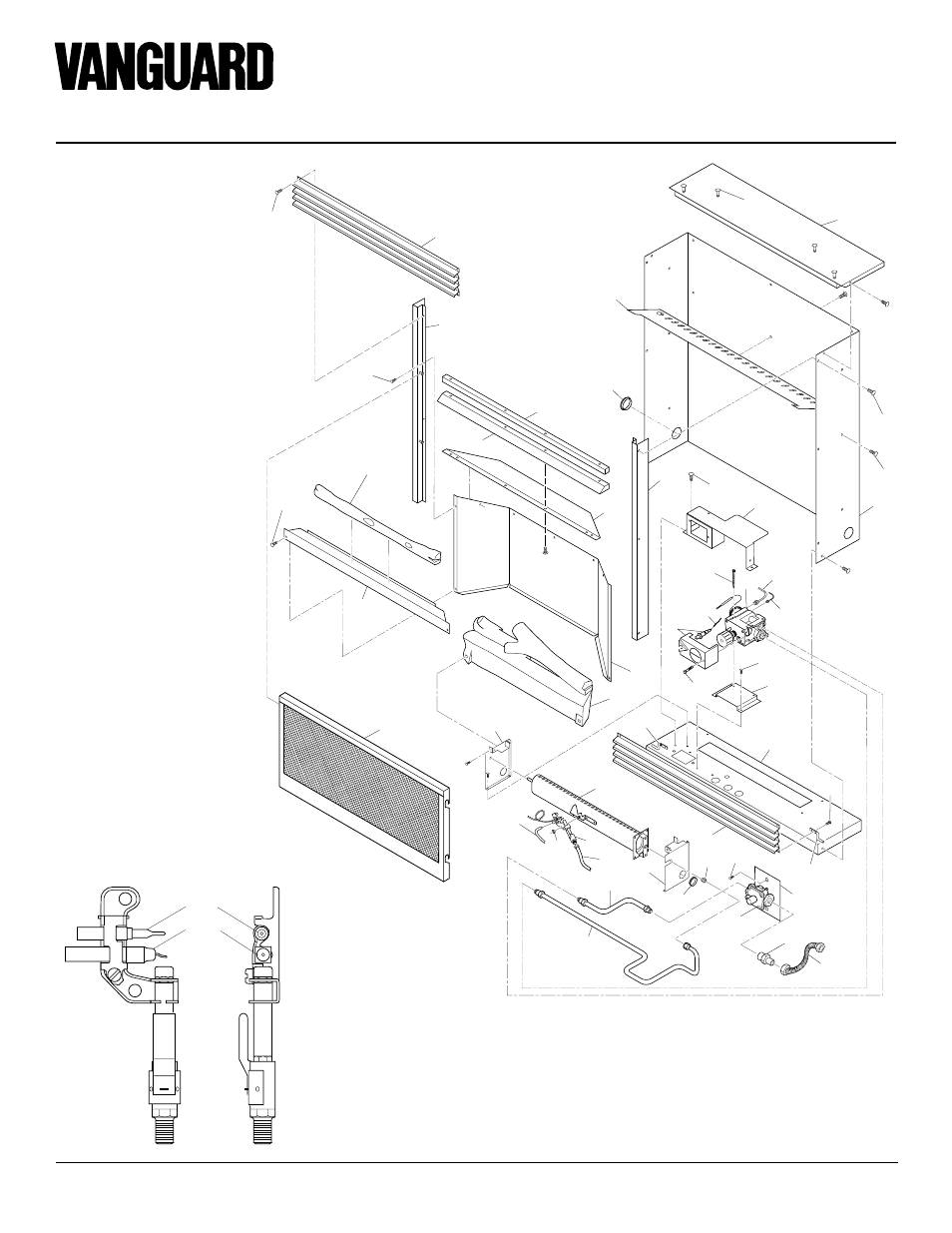 Compact classic hearth fireplace vmh26tna, Illustrated parts breakdown, Vmh26tna | Desa VMH26TNA User Manual | Page 24 / 28