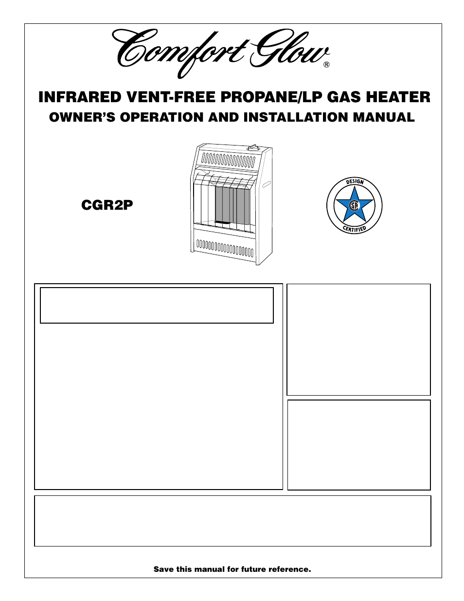 Desa CGR2P User Manual | 20 pages
