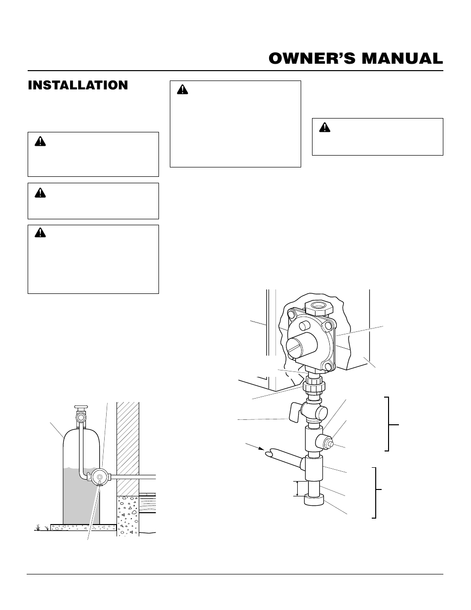 Owner’s manual, Installation, Continued | Desa CGR2P User Manual | Page 9 / 20