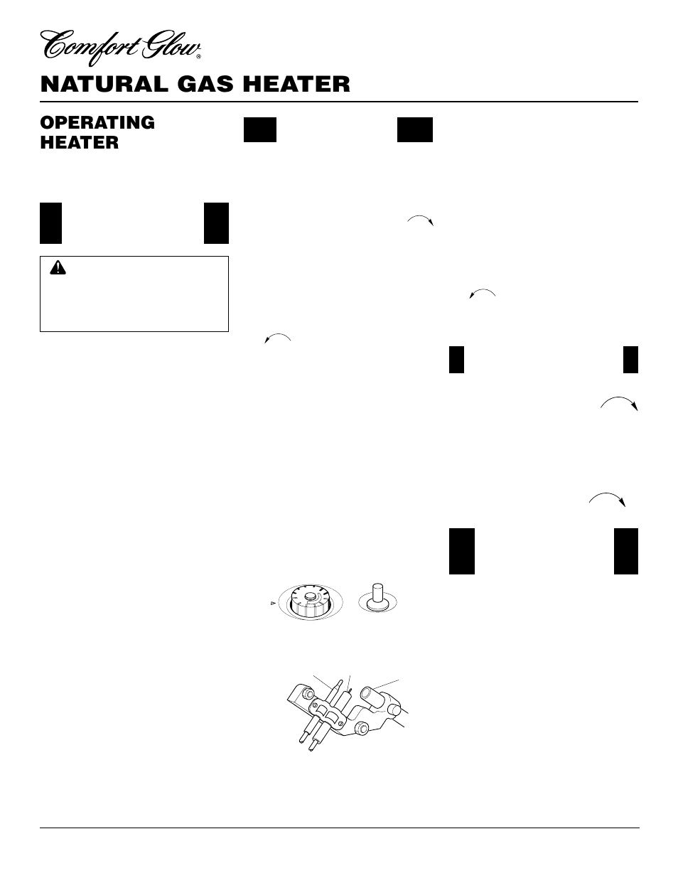 Natural gas heater, Operating heater, Continued | Desa CGS10N User Manual | Page 12 / 26