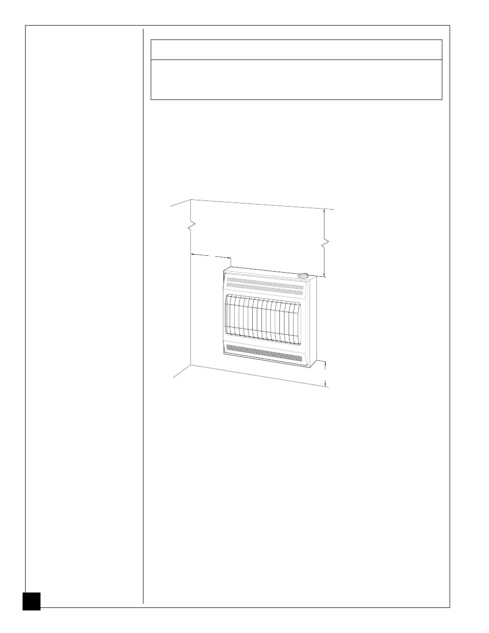 Installing to wall, Caution | Desa CGP26D User Manual | Page 10 / 32