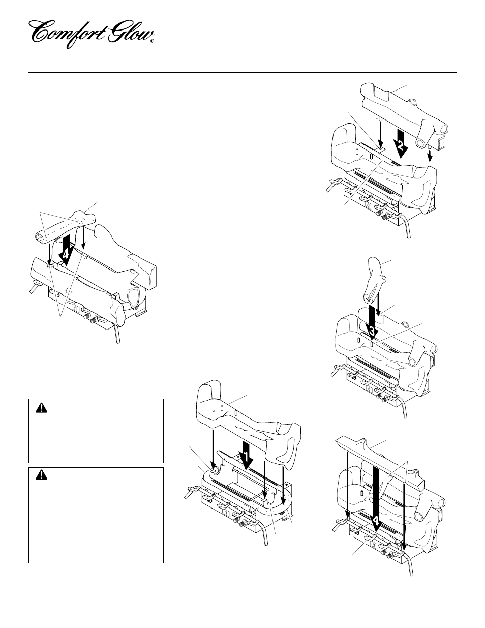 Unvented natural gas log heater, Installation, Continued | Desa CGB3924NRA User Manual | Page 14 / 28