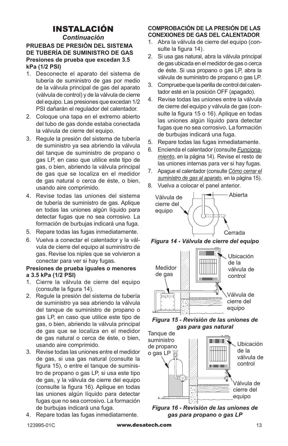 Instalación | Desa WMN10 User Manual | Page 41 / 60