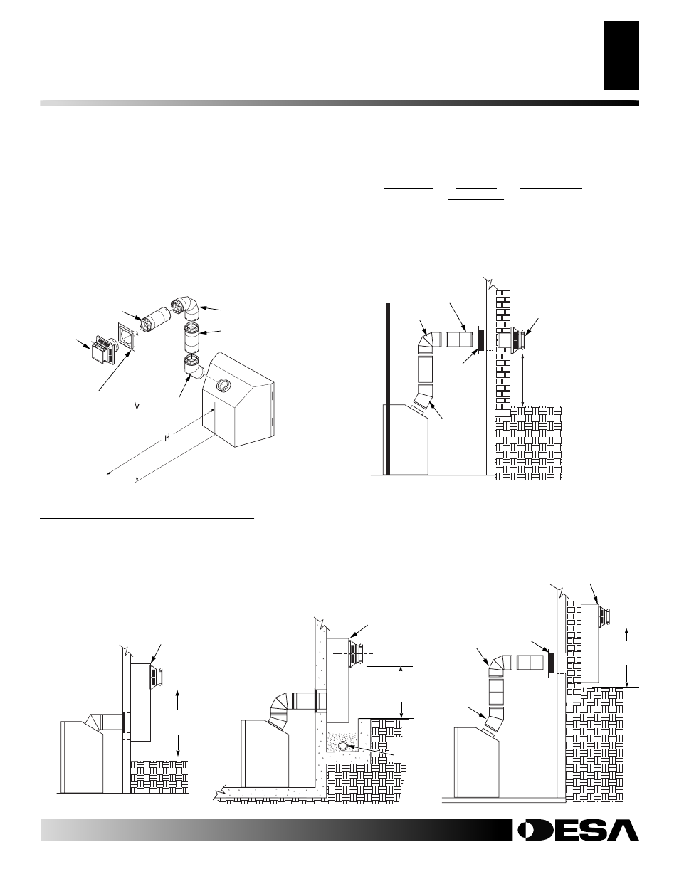 Venting installation instructions, Continued | Desa V42P-A User Manual | Page 11 / 42