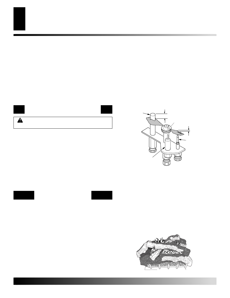 Operating fireplace, Inspecting burners | Desa V42P-A User Manual | Page 28 / 42
