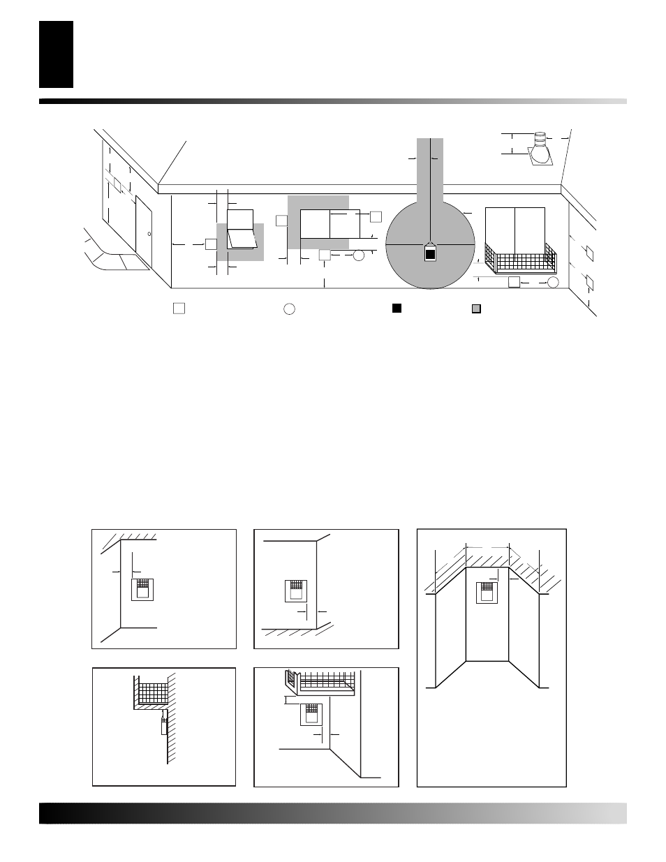 Location of termination cap, Figure 7 - minimum clearances for termination cap | Desa V42P-A User Manual | Page 6 / 42