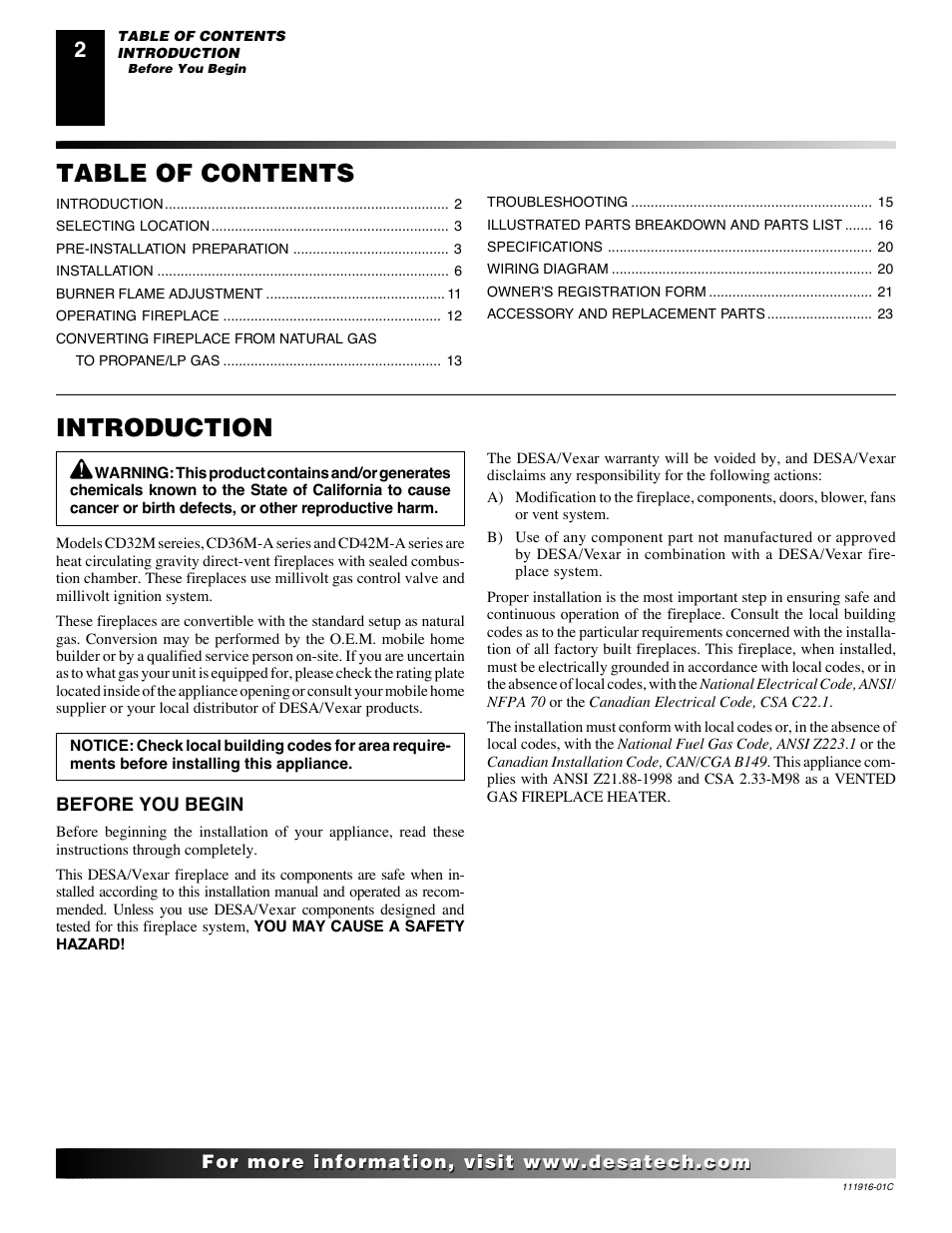 Desa CD32M (-1)(-2) User Manual | Page 2 / 22