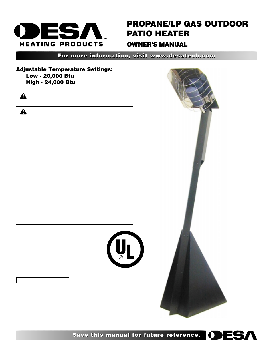 Desa 28BN User Manual | 32 pages