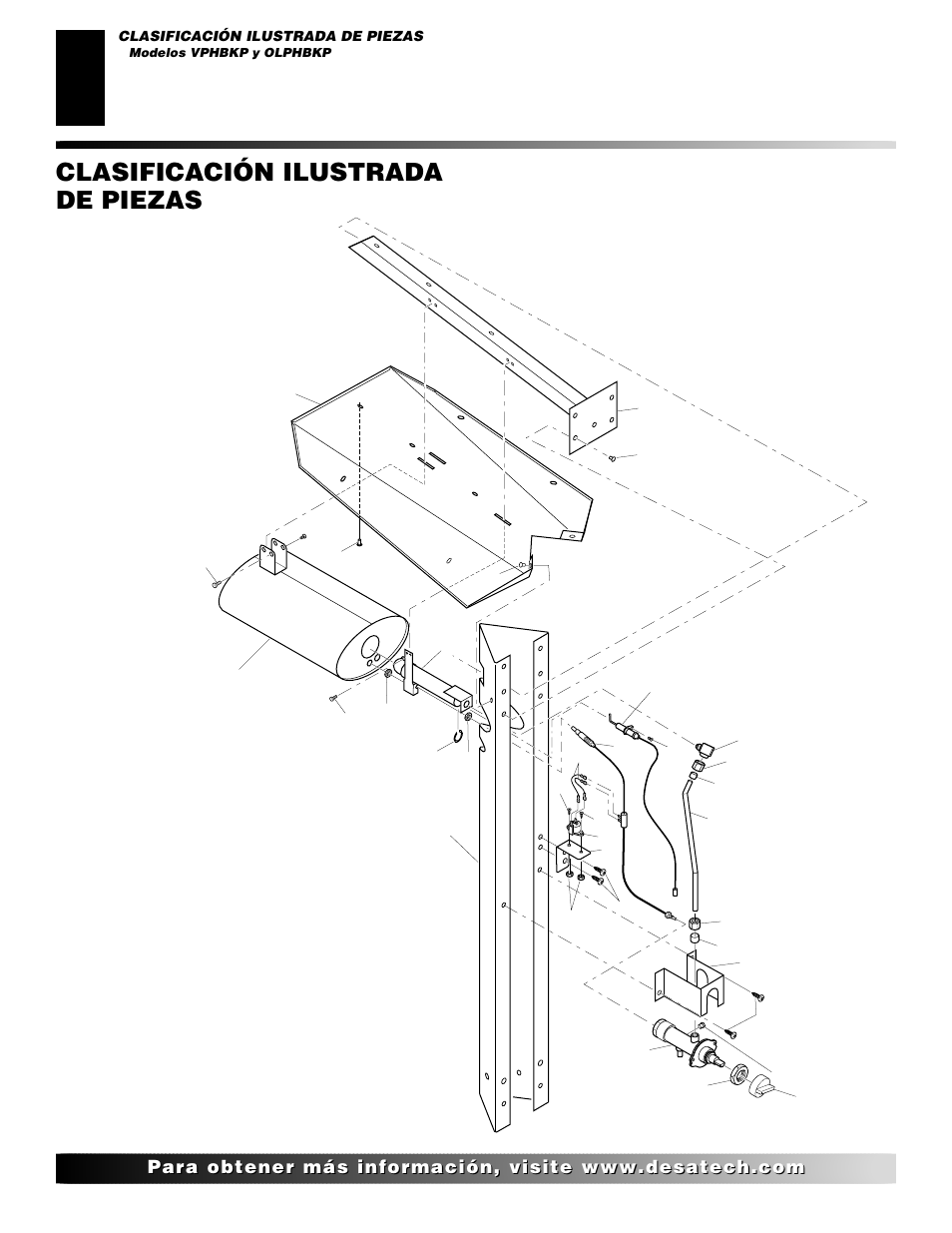 Clasificación ilustrada de piezas, Modelos vphbkp y olphbkp | Desa 28BN User Manual | Page 26 / 32