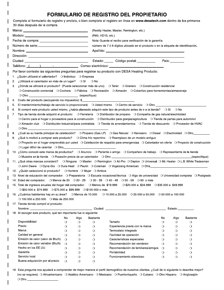 Desa 28BN User Manual | Page 29 / 32