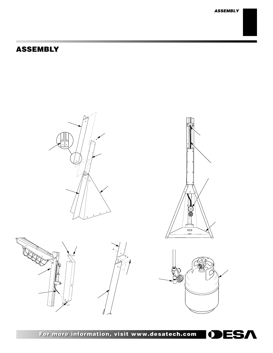 Assembly, Continued | Desa 28BN User Manual | Page 5 / 32