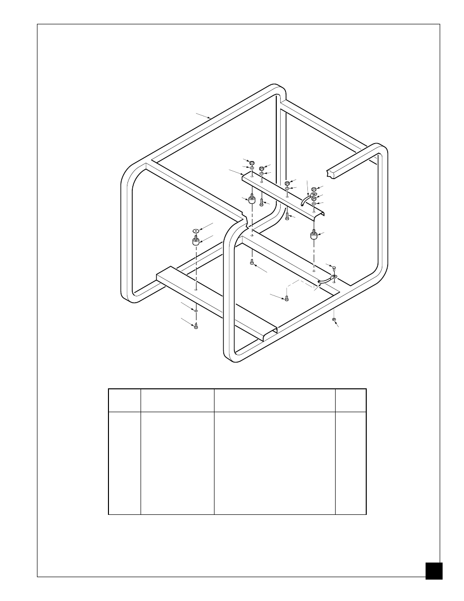 Illustrated parts list, For model mgh3000 roll cage | Desa Mgh3000 User Manual | Page 31 / 36