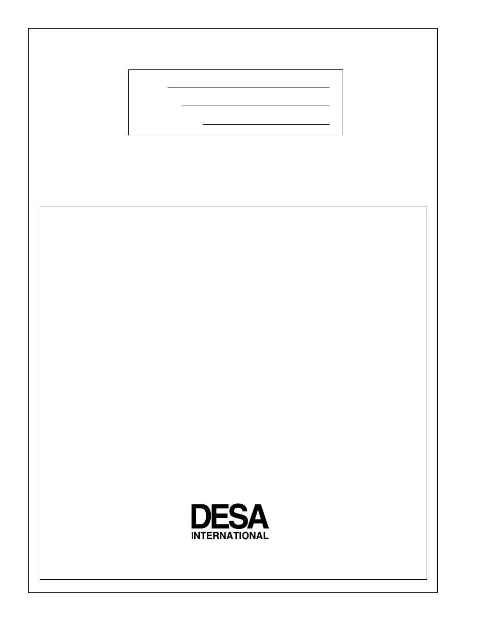 Warranty information | Desa Mgh3000 User Manual | Page 36 / 36