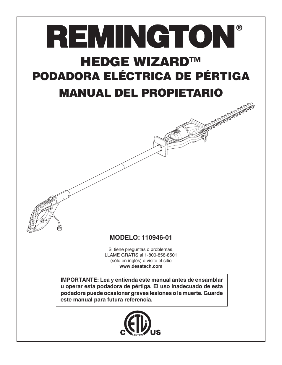 Hedge wizard | Desa 110946-01 User Manual | Page 13 / 40