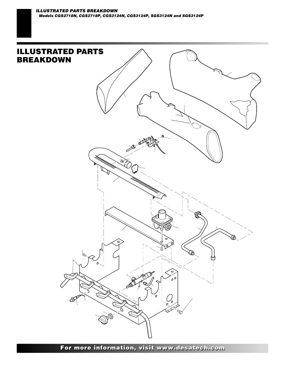 Illustrated parts breakdown | Desa CLD3018PT User Manual | Page 26 / 36