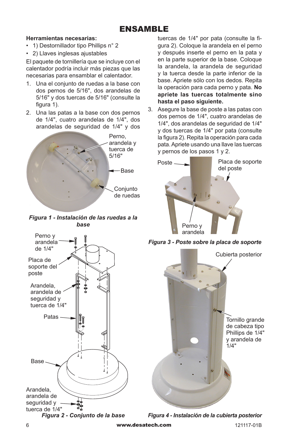 Ensamble | Desa Td125 User Manual | Page 22 / 48