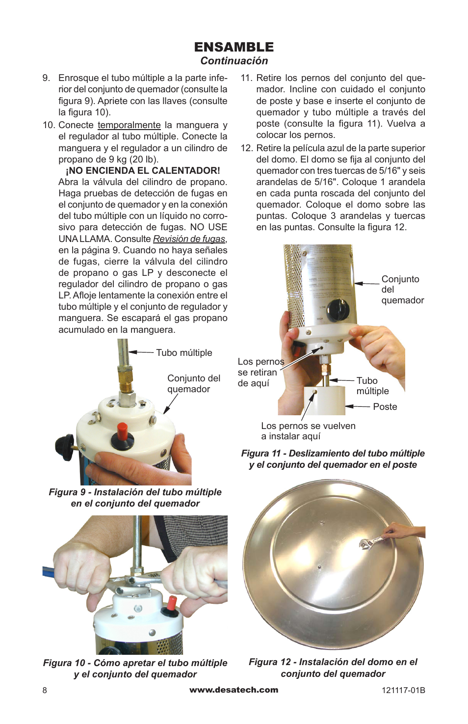 Ensamble | Desa Td125 User Manual | Page 24 / 48