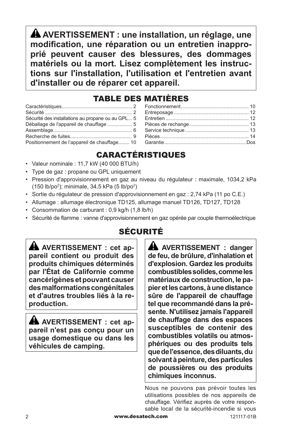 Desa Td125 User Manual | Page 34 / 48