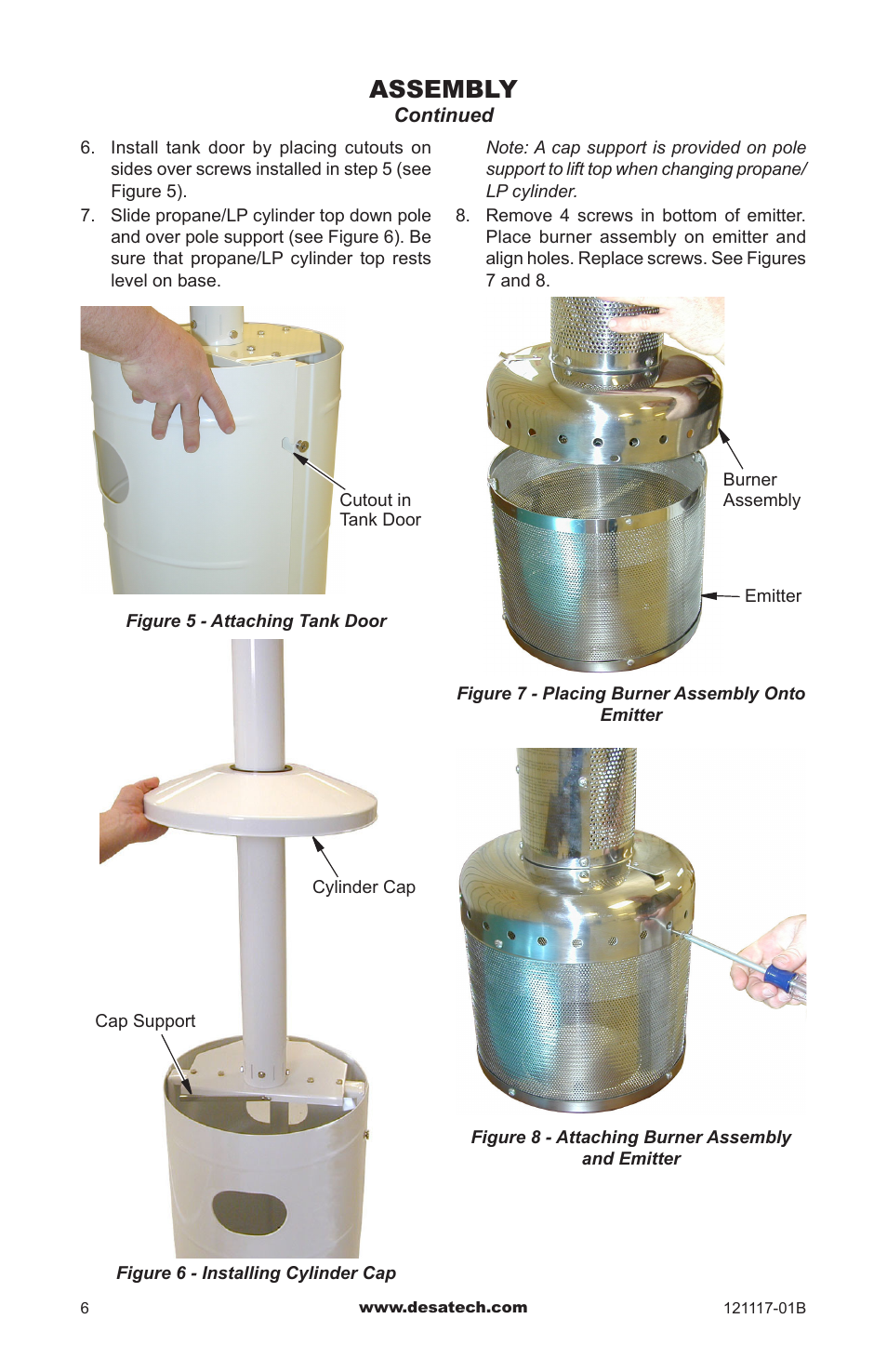 Assembly | Desa Td125 User Manual | Page 6 / 48