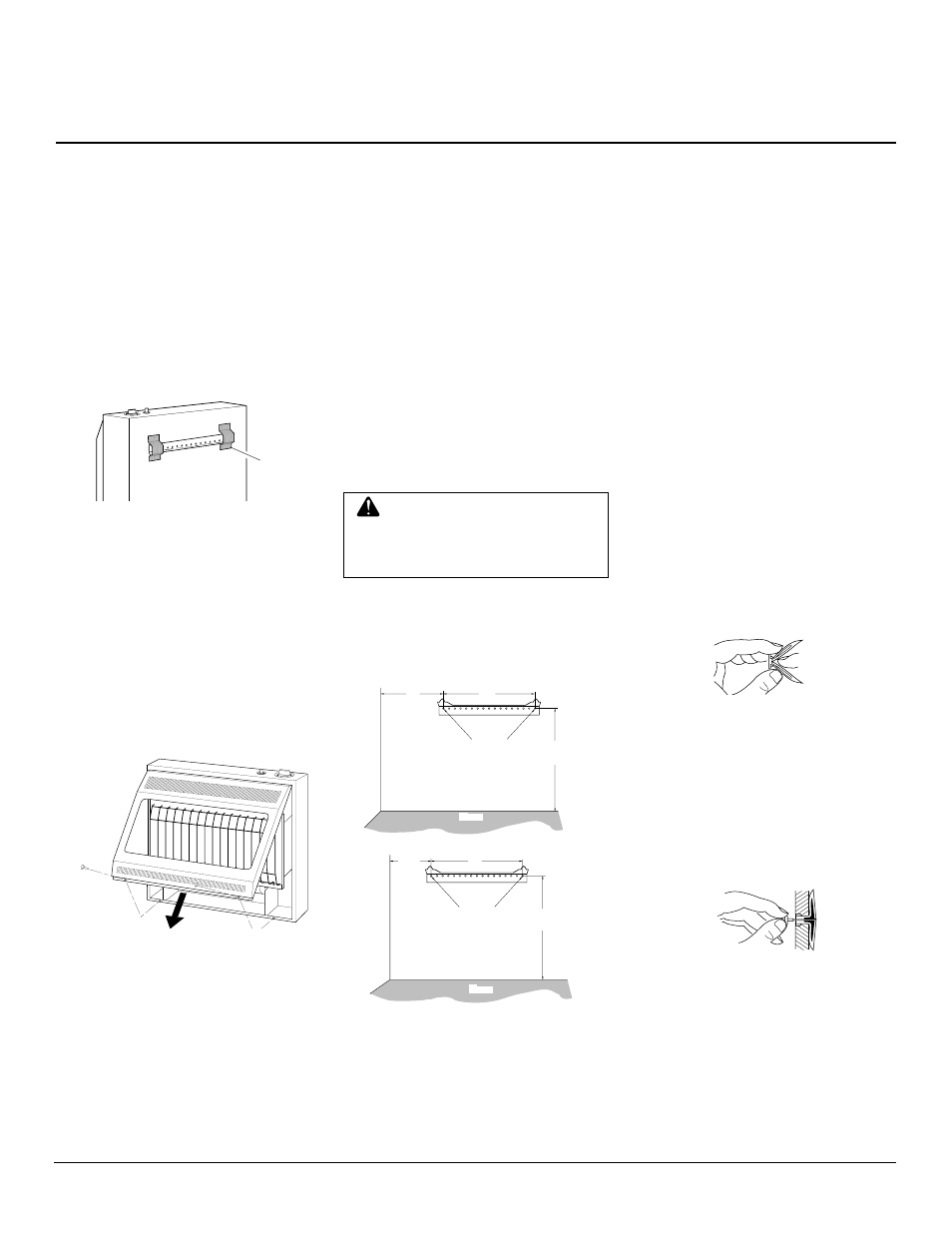 Owner’s manual, Installing to wall, Continued | Installing heater to wall | Desa CGN20 User Manual | Page 7 / 24