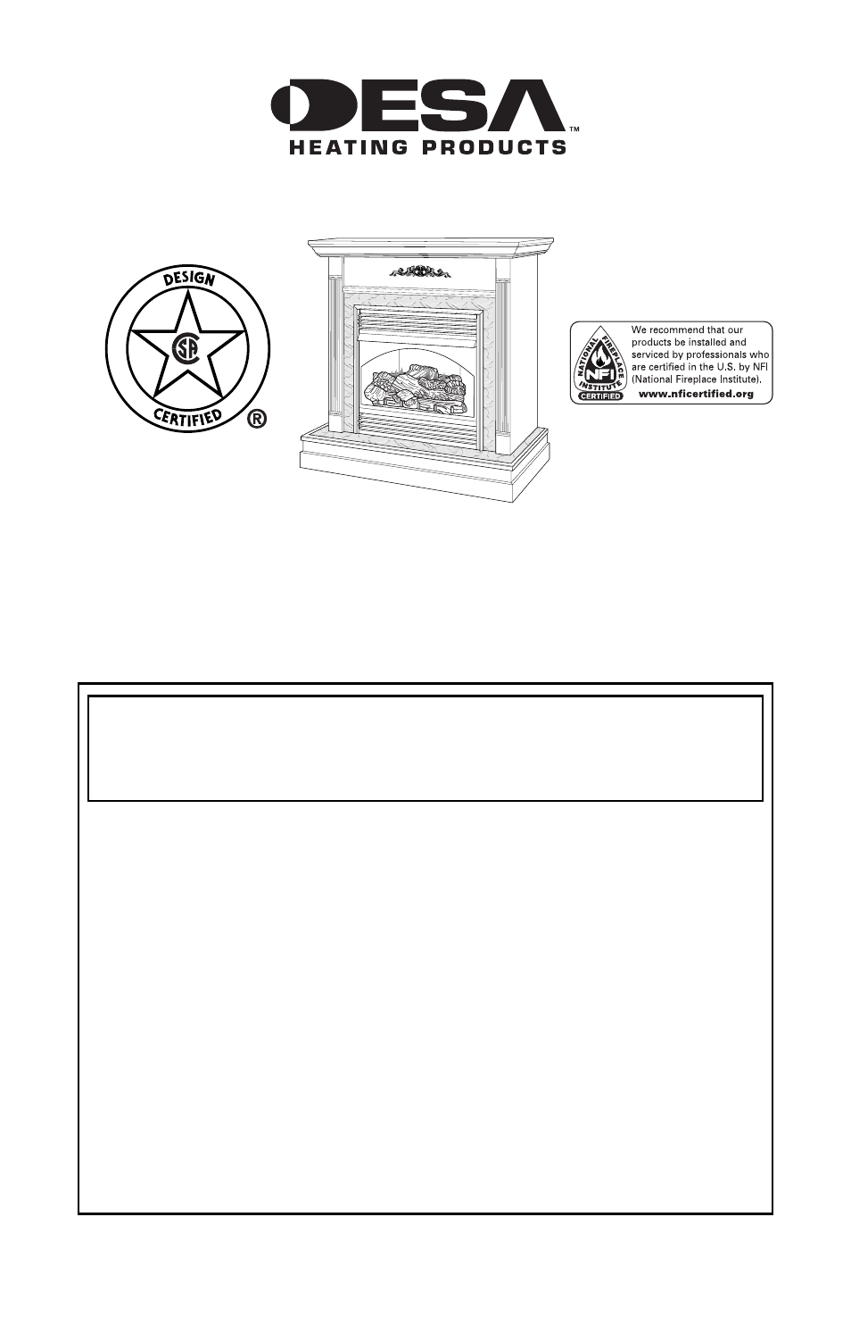 Desa EFS33NRB User Manual | 36 pages