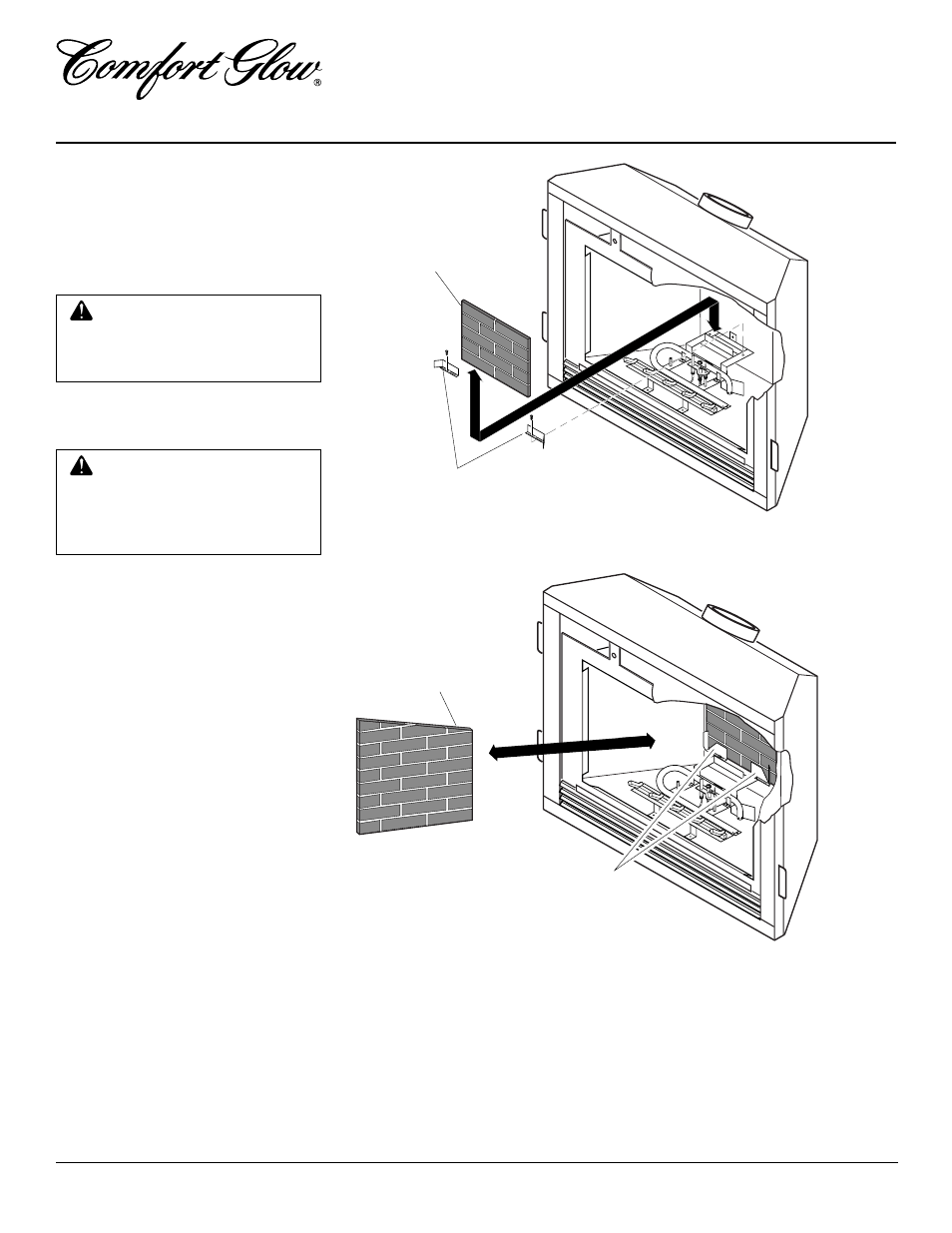 Fireplace installation | Desa CHDV34(N/P)(A) User Manual | Page 22 / 38