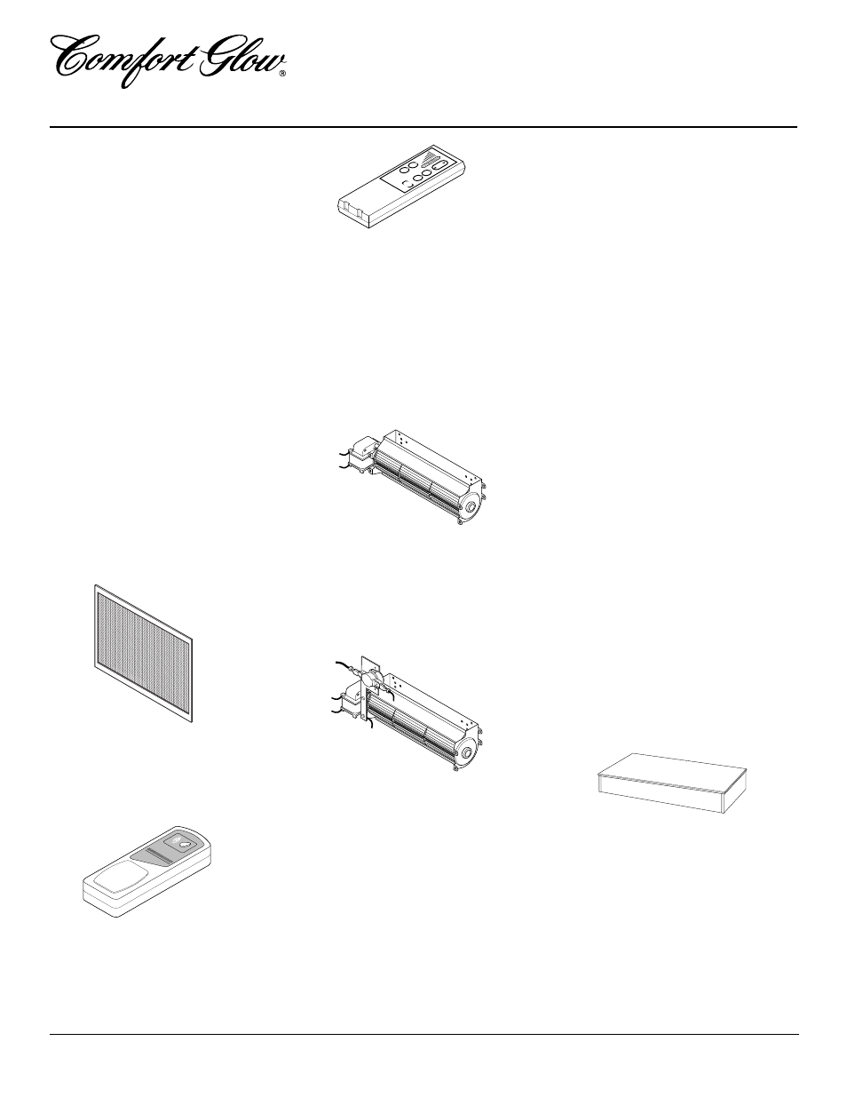 Accessories, Brick liner - cd8037, Flexible gas line connector - ga5081 | Two piece brass accent trim - cd7034, Manual blower kit ga3750, Thermostatically- controlled blower kit cda3620t, Brass trim accessory ga7090 (not shown), Fireplace screen cds34, Duplex outlet kit ga3555 (not shown), Corner mantel accessory (not shown) | Desa CHDV34(N/P)(A) User Manual | Page 36 / 38