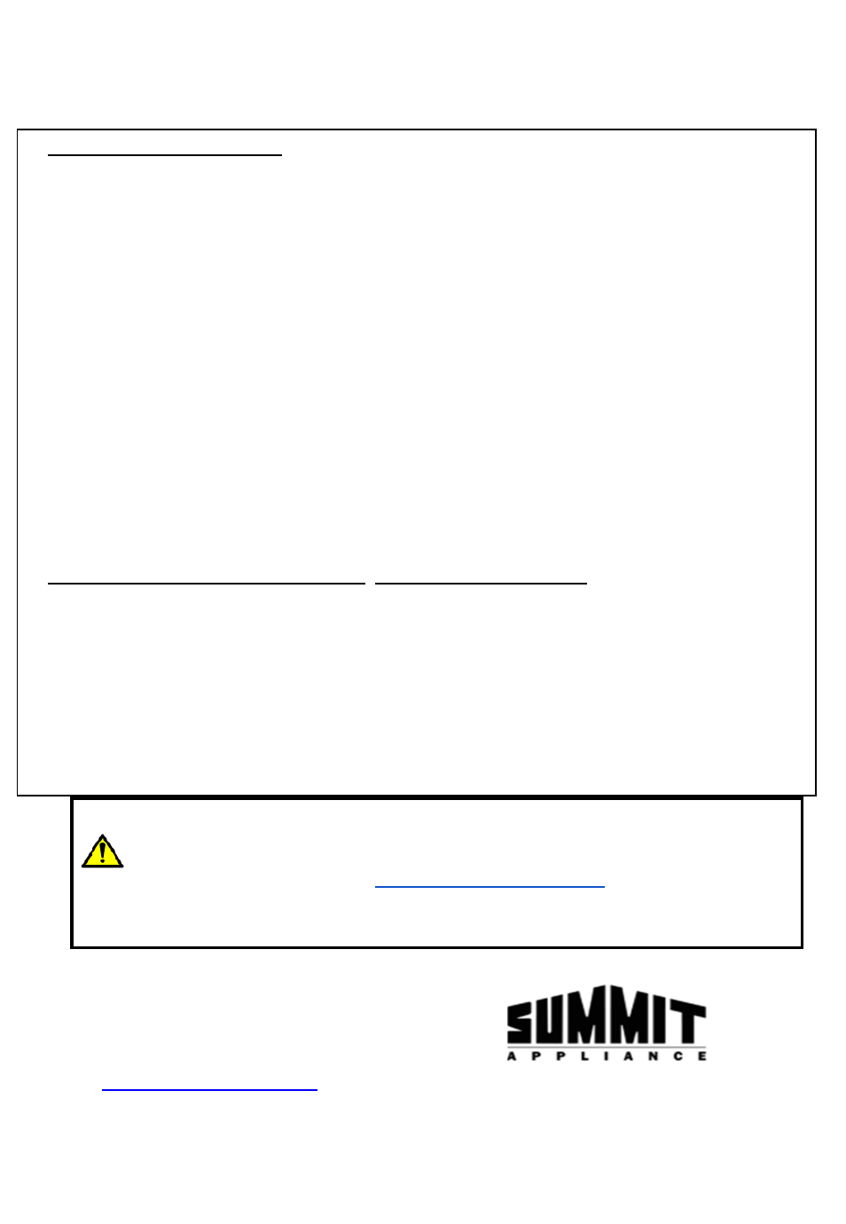 Limited warranty | Summit 1.2 cu. ft. Built-In Drawer Microwave Installation Guide User Manual | Page 22 / 42