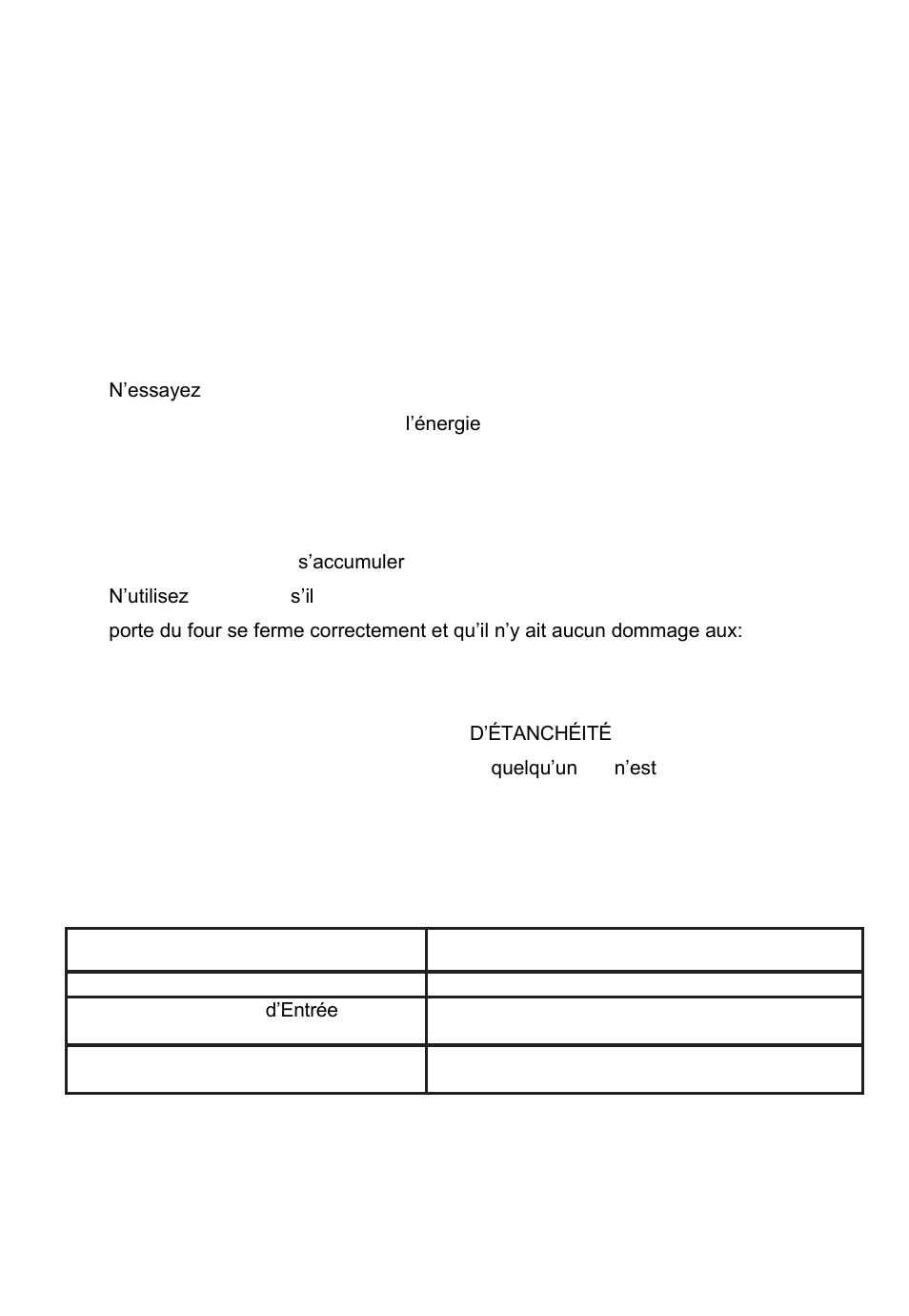 Caractéristiques | Summit 1.2 cu. ft. Built-In Drawer Microwave Installation Guide User Manual | Page 23 / 42