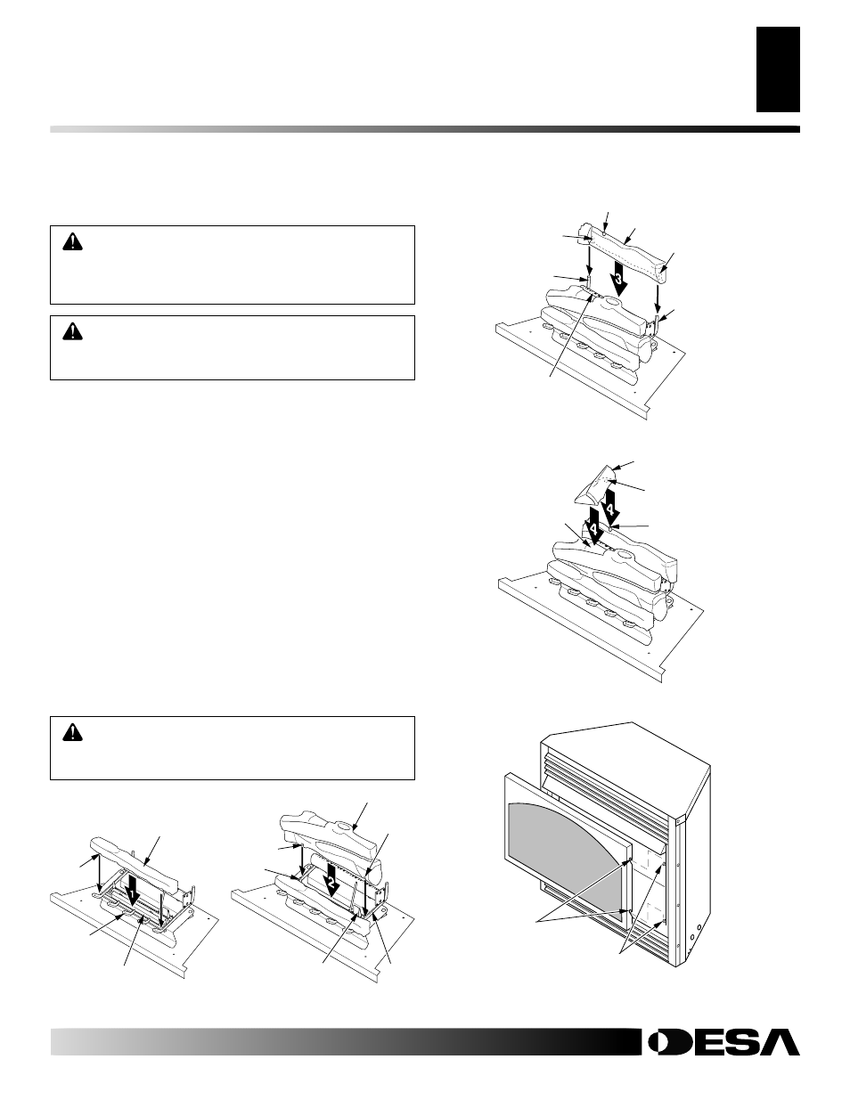 Installation, Continued | Desa VSGF28NVA User Manual | Page 13 / 36