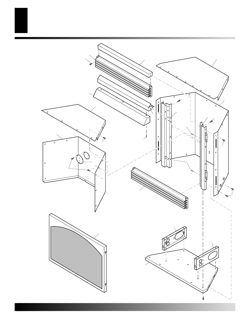 Illustrated parts breakdown, Fireplace vsgf28nva | Desa VSGF28NVA User Manual | Page 26 / 36