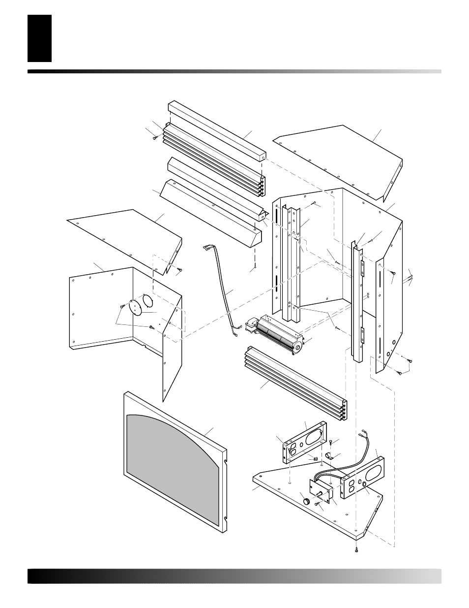 Illustrated parts breakdown, Fireplace vsgf28ntc | Desa VSGF28NVA User Manual | Page 30 / 36