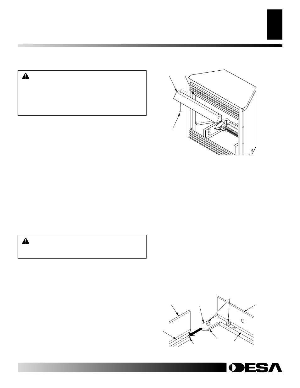 Installation, Continued | Desa VSGF28NVA User Manual | Page 7 / 36