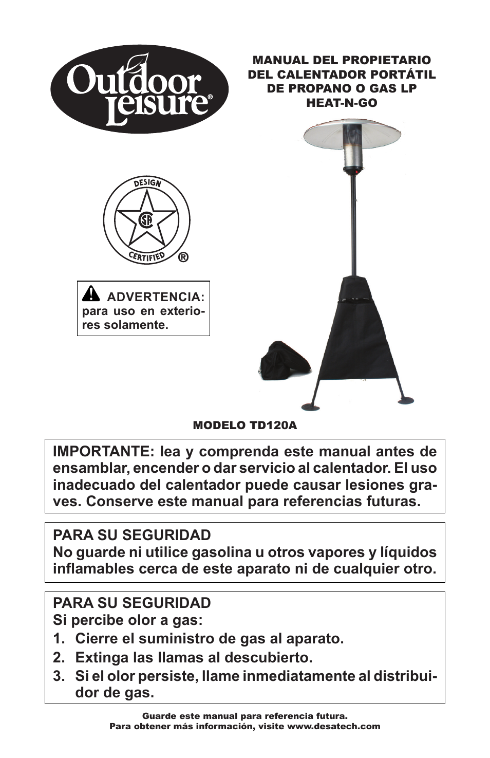 Desa TD120A User Manual | Page 13 / 24