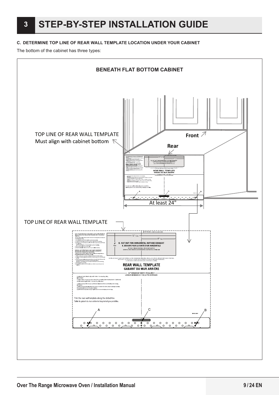 Step-by-step installation guide | Beko 24 Inch Built-In Microwave Installation Instructions User Manual | Page 9 / 44