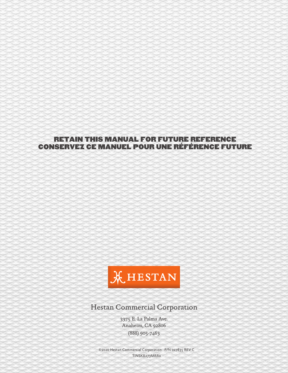 Hestan commercial corporation | Hestan 24 Inch Countertop Convection Microwave Oven Use and Care Manual User Manual | Page 84 / 84